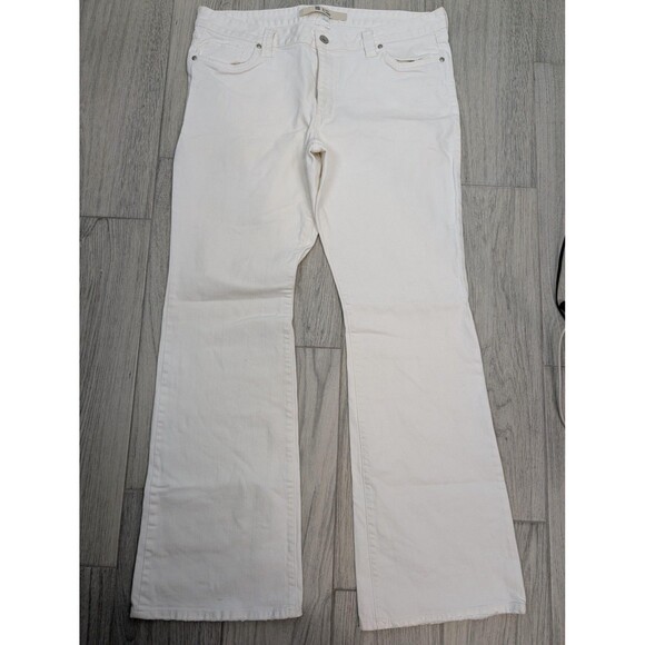 GAP Jeans Womens 18L White Curvy Flare Stretch Denim High Rise Bootcut Pants - Picture 1 of 7